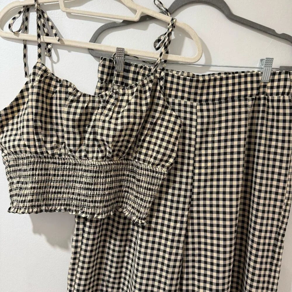 🖤 VICI Collection Gingham Two-Piece Set (Top + Pants) - Size L/XL, New 🖤 - Picture 3 of 12